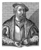 retrato do jan furgão amstel, hendrick hondius eu, 1610 foto