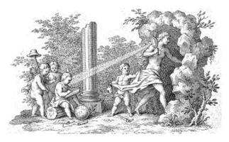 personificações do liberdade, verdade e prudência, Jacob furgão der Schley, 1725 - 1779 foto