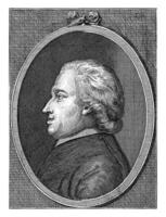 retrato do joannis mais podre, brim francois de água, 1746 - 1787 foto