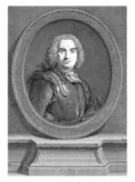 portret furgão marinho oficial Bertrand-Francois mahe de la Bourdonnais, vincenzo evangelista, 1776 foto