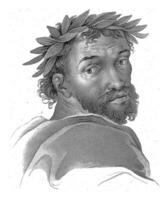 retrato do poeta antonio Tebaldeu, pietro ghigi, depois de luigi Agrícola, depois de Rafael, 1805 foto