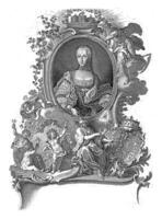 retrato do maria Elizabeth José, arquiduquesa do Áustria, johann esaias Nilson, 1760 - 1788 foto