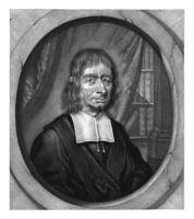 retrato do Balthasar bekker, pieter schenk eu, 1670 - 1713 foto