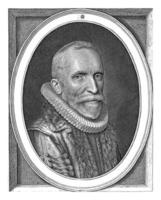 retrato do pastor arnold Cornelisz. Crusius às a era do 58 foto