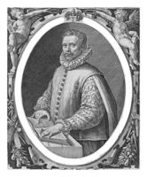 retrato do a desconhecido homem, crispijn furgão de passe eu, 1592 foto