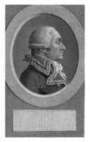 retrato do Charles francois dumouriez, lambertus antônio claessens, c. 1792 - c. 1808 foto