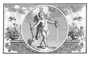 emblema com por para com estrela, Frederik Ottens, 1717 - 1770 foto
