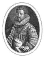 retrato do Philip, contagem do nassau, Dominicus custos, 1579 - 1615 foto