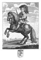 equestre retrato do William iii foto