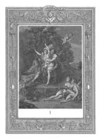 Apollo persegue dafne, Bernardo picart, 1733 foto