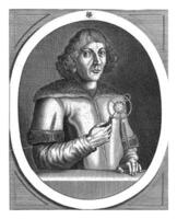 retrato do astrônomo nicholas Copérnico, Jacob furgão meus senhores, 1630 - 1680 foto