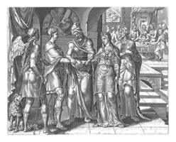 casamento do Tobias e Sarah, anônimo, depois de maarten furgão Heemskerck, 1556 - 1633 foto