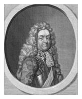 retrato do campo marechal Friedrich Arnaud, duque do Schomberg, francois furgão Bleyswijck, 1681 - 1746 foto