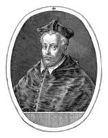 retrato do Albrecht Como cardeal, crispijn furgão de passe eu, 1574 - 1637 foto