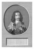 retrato do Henri de Lorena, uauter Jongman, 1712 - 1744 foto