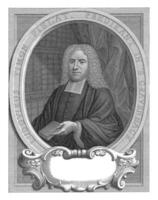 retrato do Ludovicus Timon pielat, david custo, depois de johannes Vollevens ii, c. 1715 foto