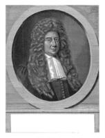 retrato do Jacob Gronovius, Anthony furgão zijlvelt, 1693 foto