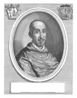 retrato do cardeal Pascual de Aragão, albertus chuva, 1660 - 1679 foto