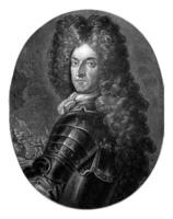 retrato do senhor John cortes, pieter schenk eu, 1670 - 1713 foto