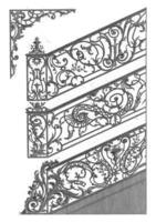 escada portões, Carlos Albert von lespilliez, depois de francois de cuvillies Sr., 1745 foto