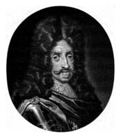 retrato do leopold eu, imperador pieter schenk eu, 1670 - 1713 foto