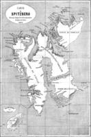 mapa do Spitsbergen, vintage gravação. foto