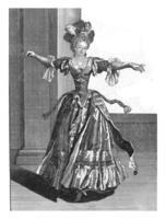dançando mulher vintage esboço foto