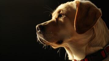 ai gerado cachorro com uma cachorro colarinho profissional fotografia foto