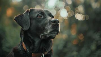 ai gerado cachorro com uma cachorro colarinho profissional fotografia foto