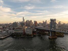 paisagem urbana da cidade de nova york foto
