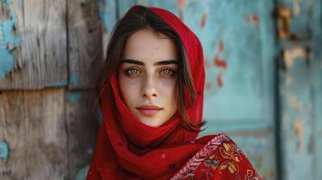 ai gerado uma iraniano mulher foto