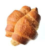 dois croissants isolado foto