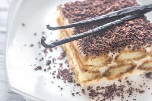 Tiramisu com chocolate cobertura foto