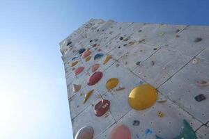 seletivo foco em artificial Rocha para Rocha escalada Esportes foto