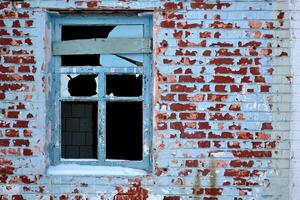 abandonado velho casa. foto