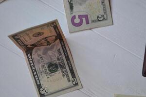 dólar dinheiro notas. americano moeda. dinheiro fundo. Unidos estados dólar. foto