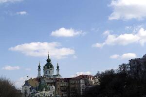 st. de andrew igreja, Kiev, Ucrânia. histórico construção dentro barroco estilo. foto