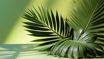 ai gerado frescor do verão dentro uma tropical floresta tropical, natureza vibrante beleza gerado de ai foto