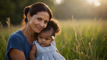 ai gerado nutrir espírito uma mães orientação e Apoio, suporte foto