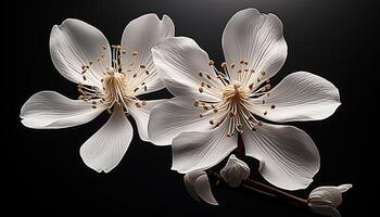 ai gerado uma solteiro flor Flor simboliza a beleza do natureza gerado de ai foto