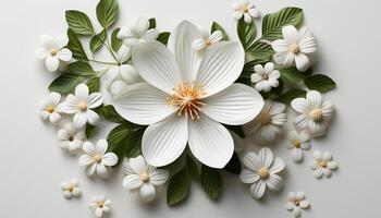 ai gerado frescor do verão flores dentro uma fofa floral ramalhete gerado de ai foto