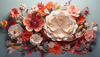 ai gerado floral decoração simboliza amor e elegância dentro natureza pano de fundo gerado de ai foto