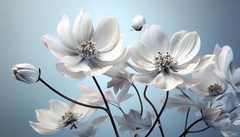 ai gerado a beleza do natureza floral elegância dentro uma solteiro flor gerado de ai foto