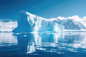 ai gerado iceberg dentro Antártica, iceberg dentro polar regiões foto