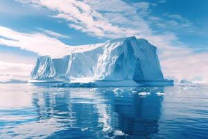 ai gerado iceberg dentro Antártica, iceberg dentro polar regiões foto