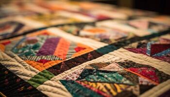 ai gerado vibrante cores do turco cultura tecido para dentro a elegante tapete gerado de ai foto