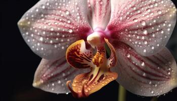 ai gerado exótico traça orquídea monitores elegância dentro natureza gerado de ai foto