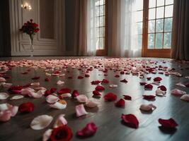 rosas decorado a chão foto