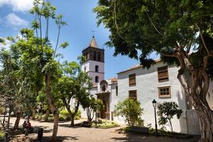 a velho Igreja do a cidade do icod de los Vinos em a ilha do tenerife.canary ilhas, Espanha foto