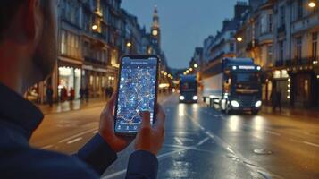 ai gerado logística e transporte conceito, gerenciamento, organização, e ao controle do Recursos foto